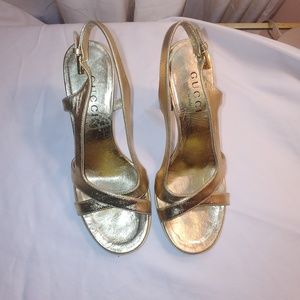 Gucci Gold Heels - Vintage mid-90's